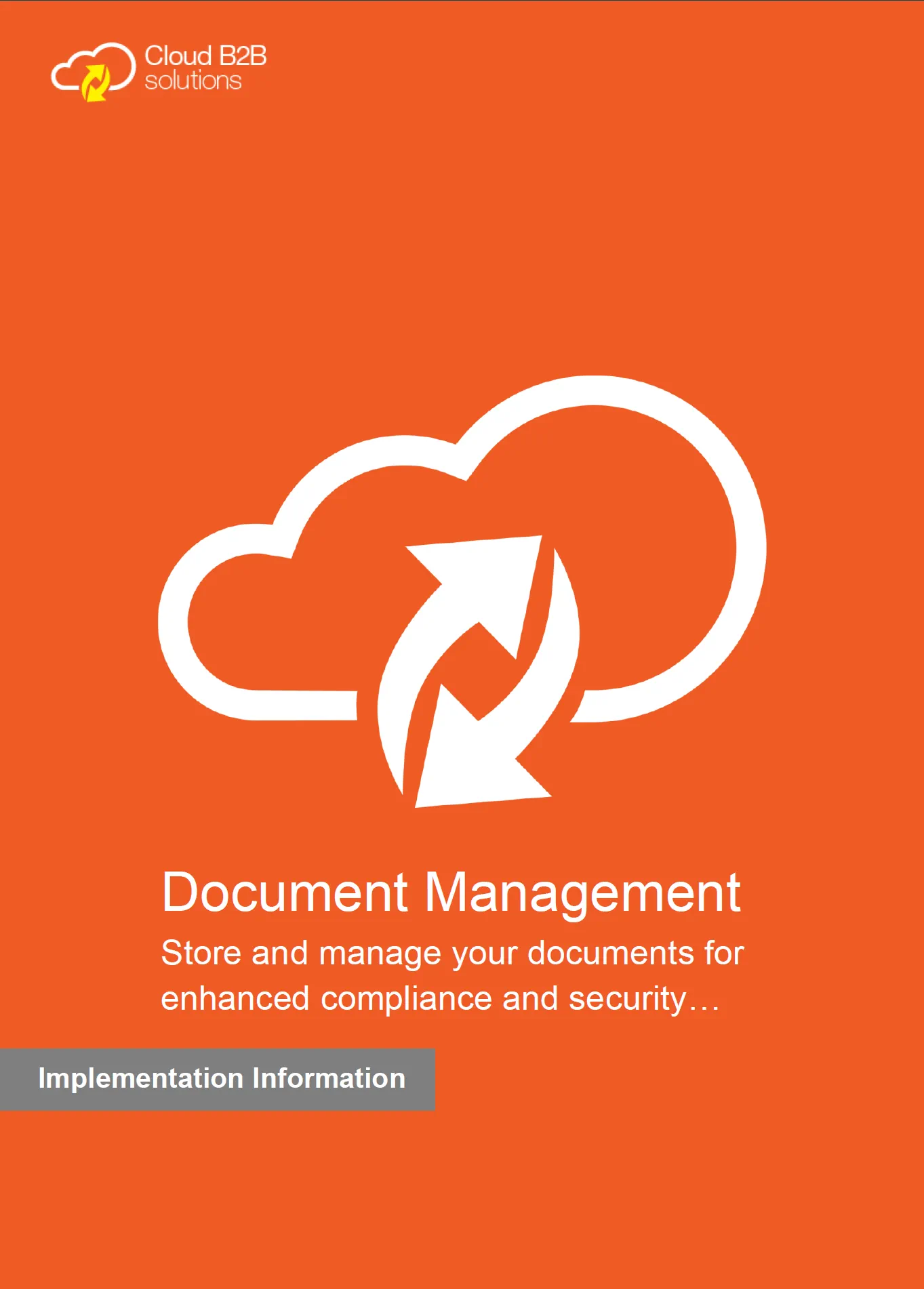Purchase Order System for Document Management System - Implementation Playbook Industry Download Cloud B2B's Document Management System Implementation Playbook