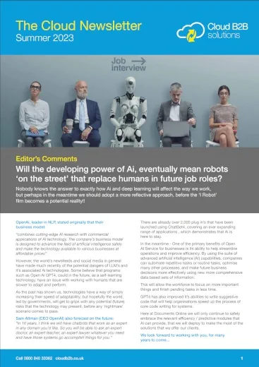 Download Cloud B2B's Summer 2023 Newsletter
