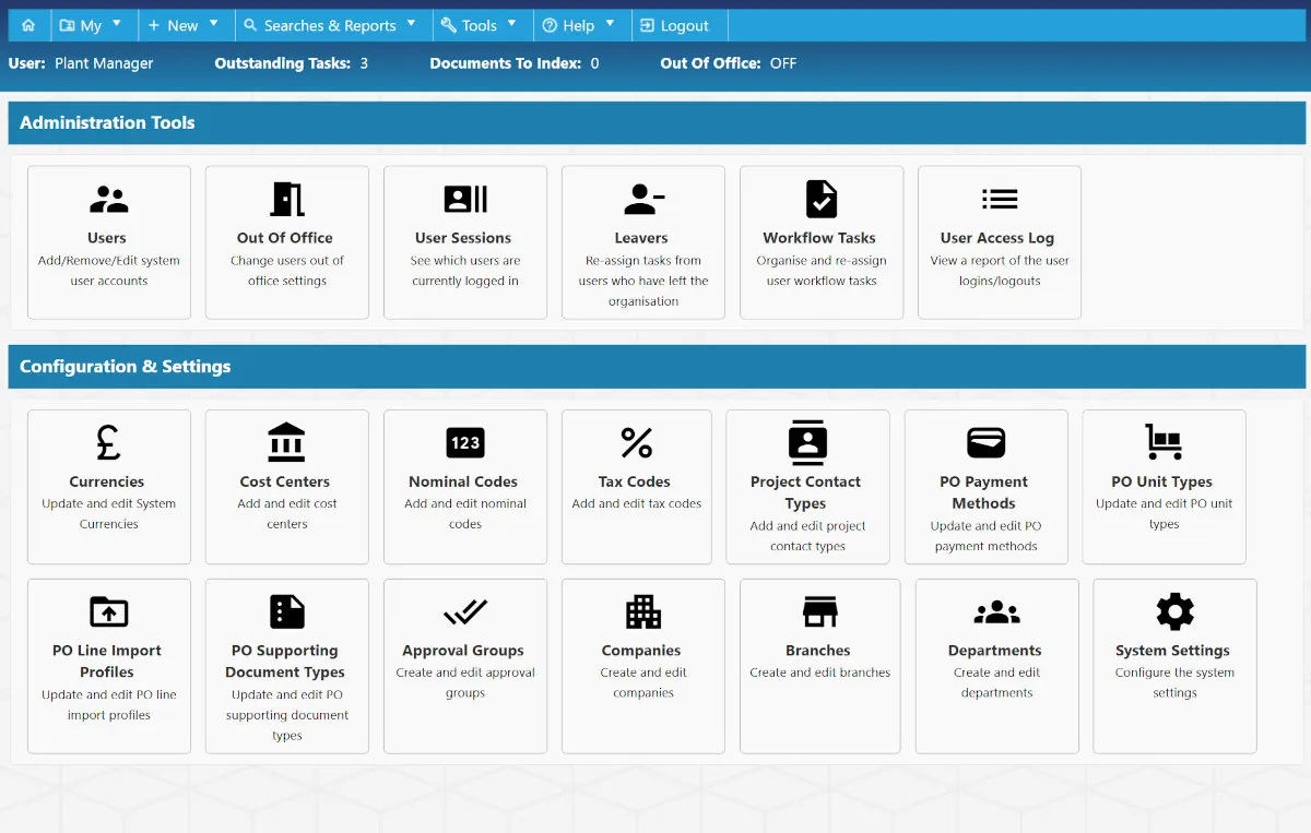Manufacturing Purchase order system Admin Manufacturing Purchase order system Admin