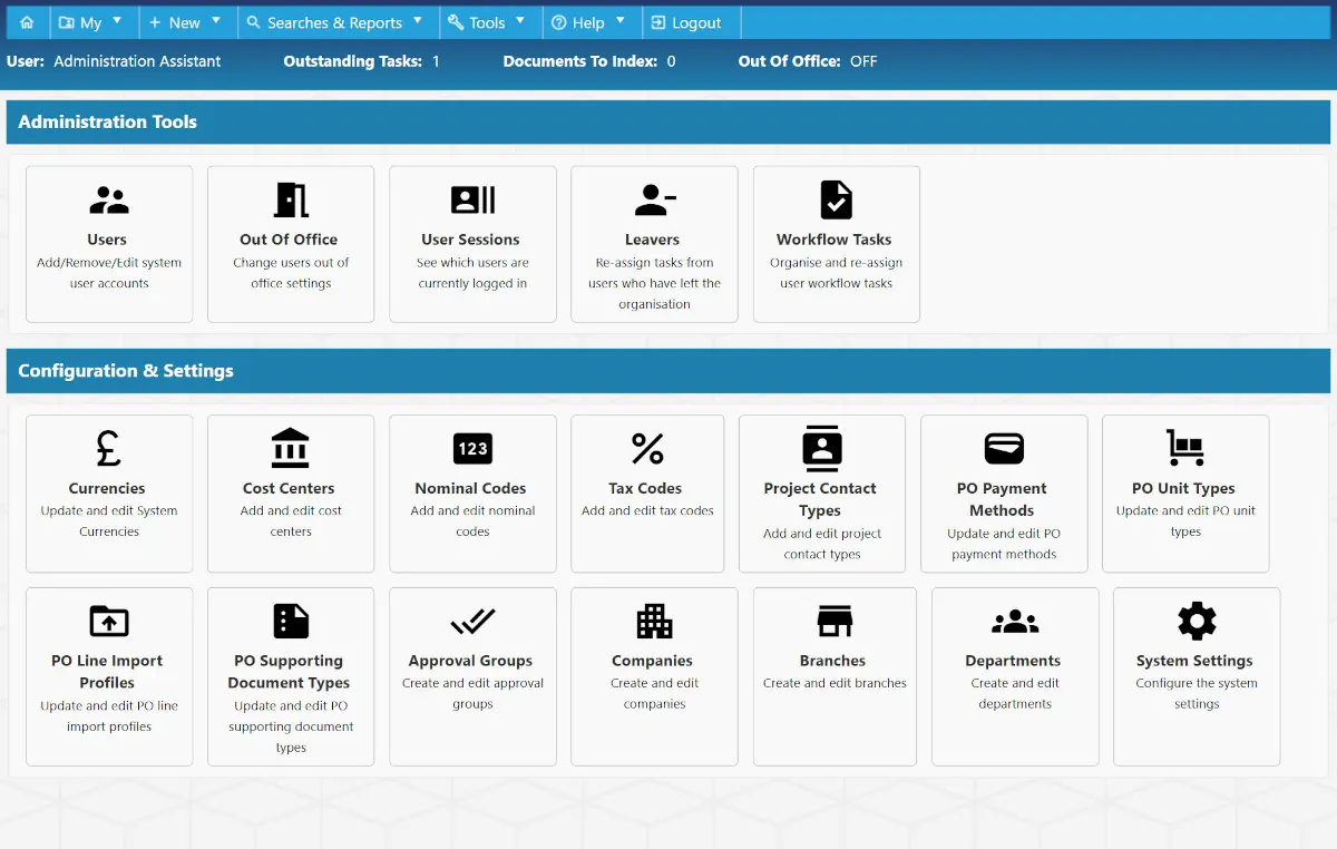Local Councils & Authorities Purchase order system Admin
