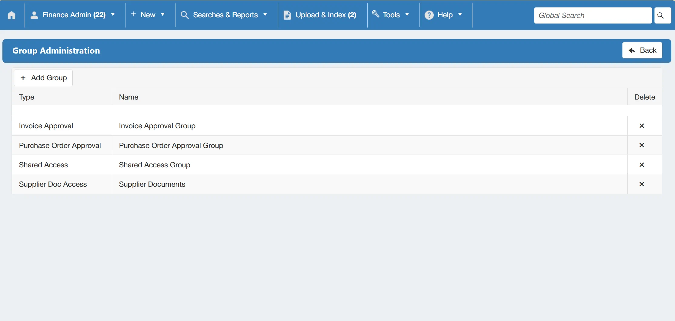 Create approval groups to better manage approval tasks.