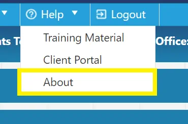 The about section contains general information about your purchase order system.