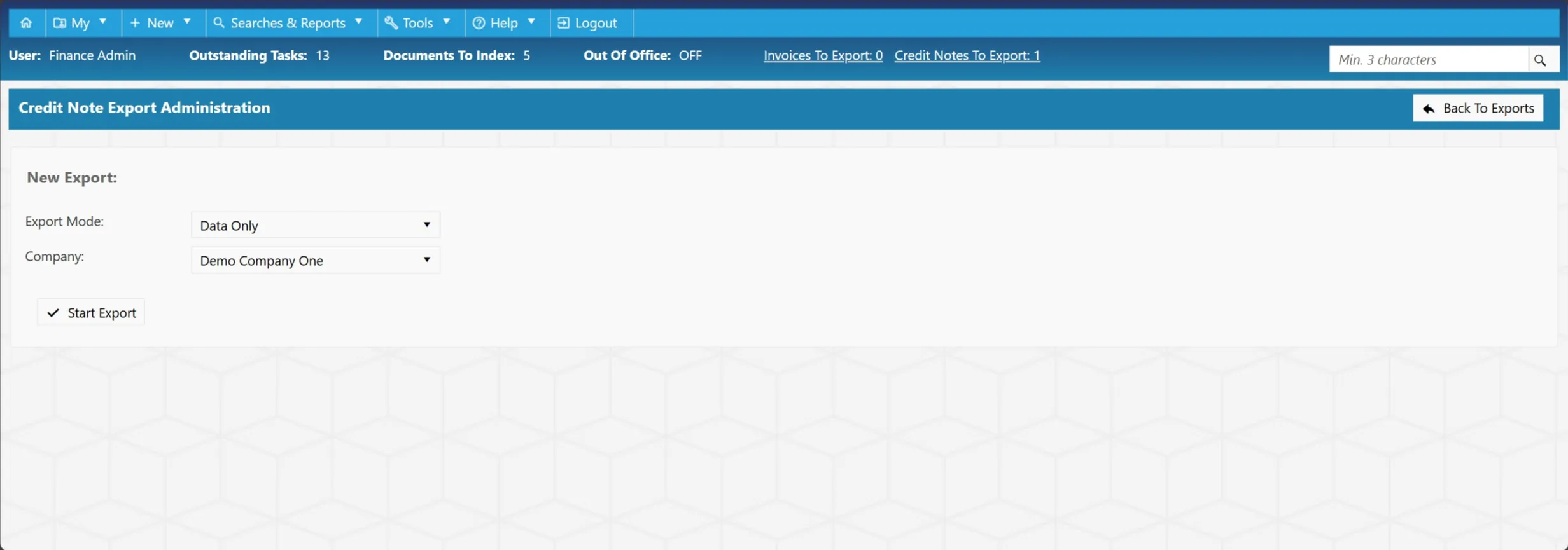 Before carrying out the export, you can specify the relevant settings.