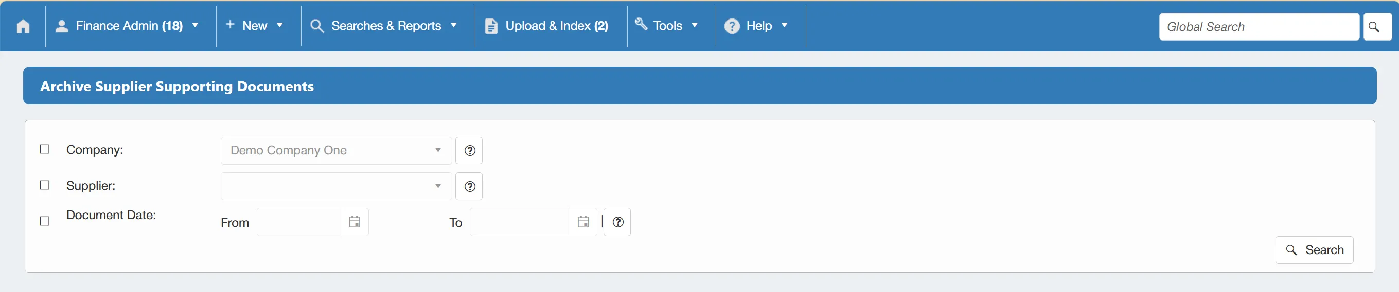 There are parameters available for users to carry out more tailored searches.