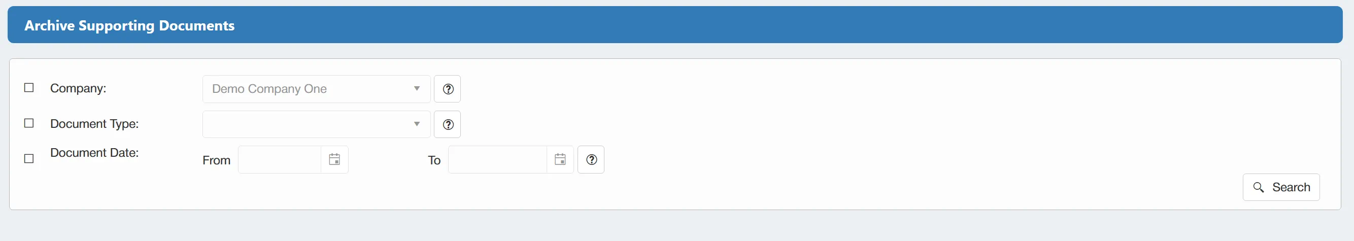 There are parameters available for users to carry out more tailored searches.
