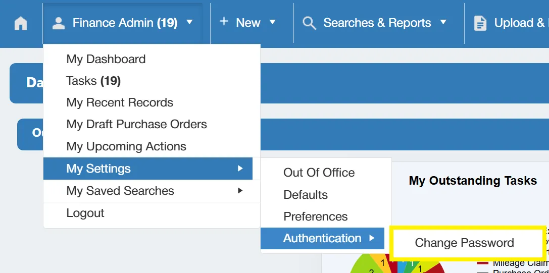 The PO software allows users to change their own passwords, providing better control over their authentication.