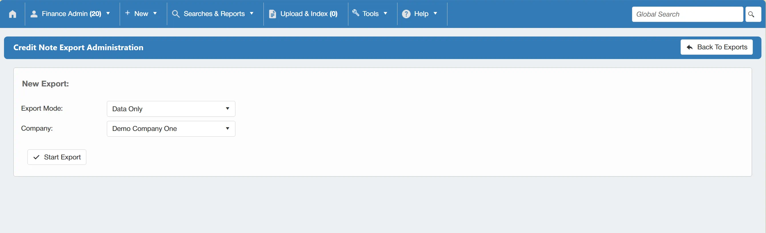 Before carrying out the export, you can specify the relevant settings.