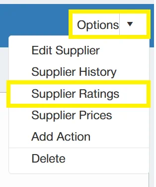 View ratings and comments related to the supplier to allow for effective supplier reviews.