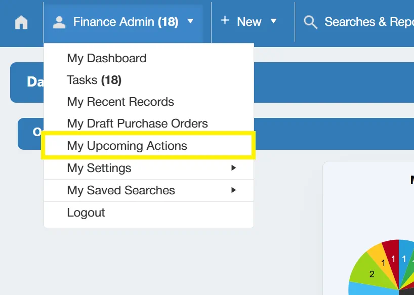 The PO system allows you to set actions against a range of items to trigger at a designated date/time.