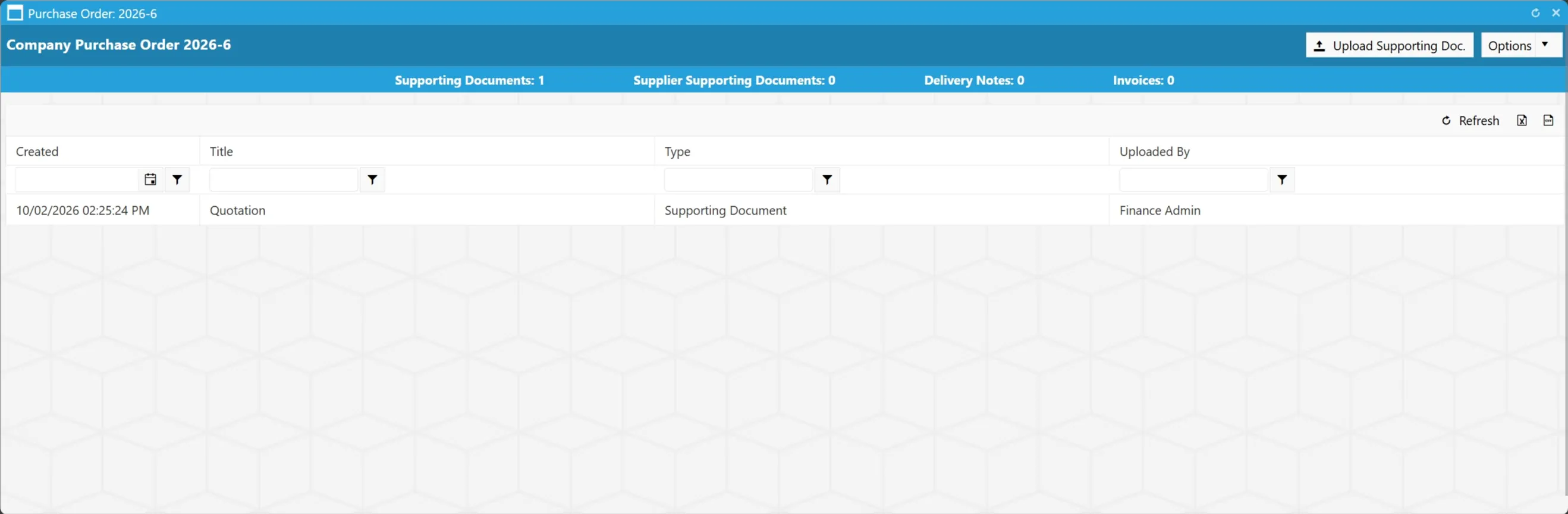 Documents are displayed in a grid along with key information.