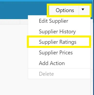 View ratings and comments related to the supplier to allow for effective supplier reviews.
